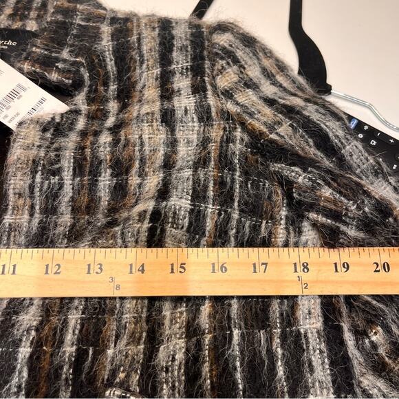 NWT Smythe Mohair Wool Cropped Blazer in Winter Plaid Sz 8 MSRP $595 - Picture 7 of 9